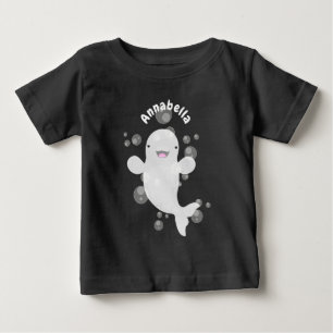 Personlig för tecknad av bubblor från val av Cute T Shirt