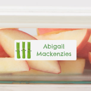 Personlig för tecknad av grönsaker i sötsaker klistermärke