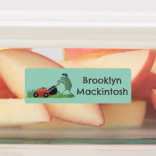 Personlig för tecknad av grönt groda klistermärke