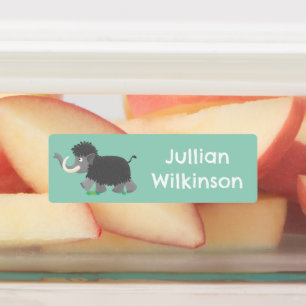 Personlig för tecknad av kutym lummogen klistermärke