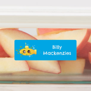 Personlig för tecknad av undervattensfisk i Cute g Klistermärke