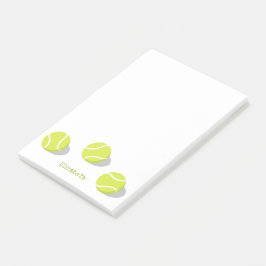 personlig för tennis-spelarpresentflickor post-it block