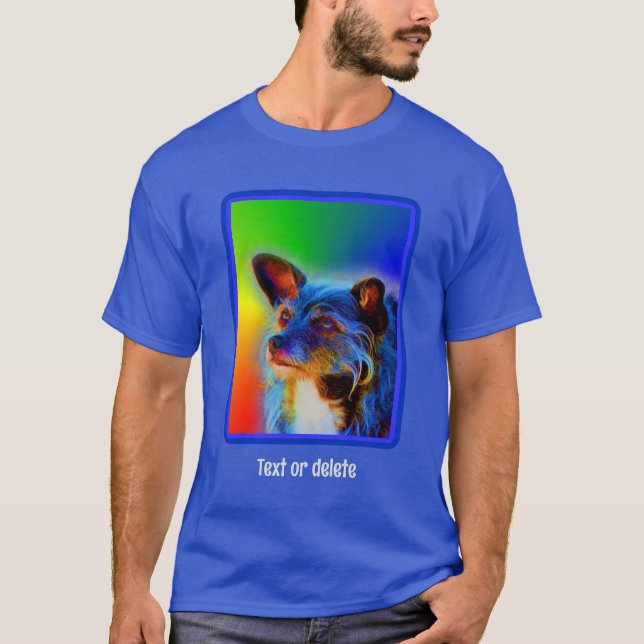 Personlig för terrier Hund Abstrakt Art T Shirt (Framsida)