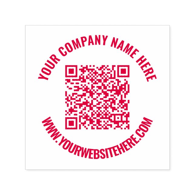 Personlig för textinmatning av QR-Anpassningsbar F Självfärgande Stämpel (Design)