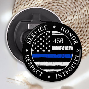 Personlig för Thin Blue Line Flasköppnare