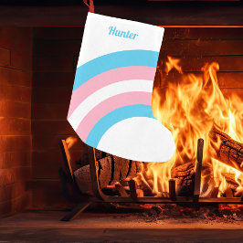 Personlig för transgenPridets Flagga Rainbow Liten Julstrumpa