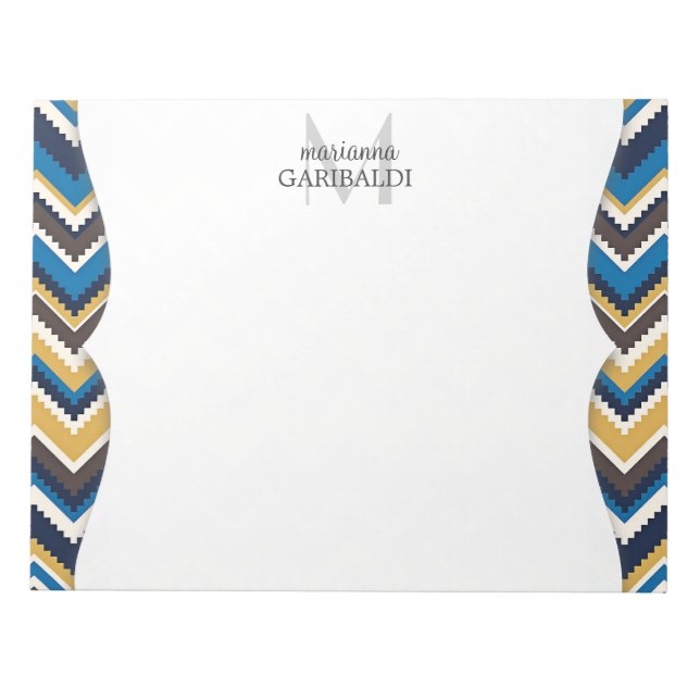 Personlig för trendig Aztec-utskrift Anteckningsblock (Framsida)