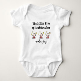 Personlig för triplet, triplets Gift Idea, T Shirt