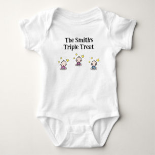 personlig för triplets, triplets-presentidé. t shirt
