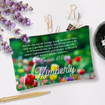 Personlig för tulip Blomsterträdgård Bible Scriptu