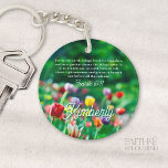 Personlig för tulip Blomsterträdgård Bible Scriptu<br><div class="desc">Den här Personligen för Tulip Blomsterträdgård Bible Scripture är en fantastisk gåva till den kristna i ditt liv som kärlek blommigtar. Den vackra designen har en tulpanträdgård med skriptversa från Isaiah 61:11 som talar om tillväxt, blomstrande och nytt liv. Perfekt som lagerhållare, presentsäcksbiljett eller kyrkoevenemang. Gör detta till ett fantastiskt...</div>