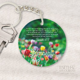 Personlig för tulip Blomsterträdgård Bible Scriptu