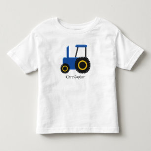 Personlig för utformning av blå traktor tee shirt
