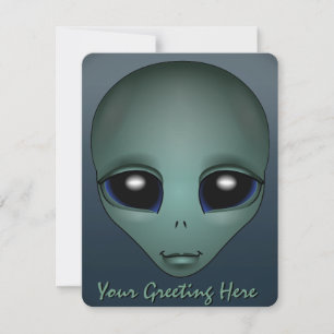 Personlig för utländska inbjudningar Cute Alien Ar