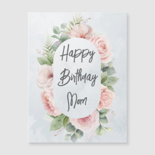 Personlig för vattenfärg, Blommigt, födelsedag Mam