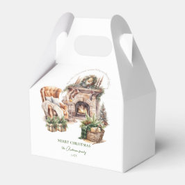 Personlig för vattenfärg i julstämning presentaskar