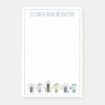 Personlig för vattenfärgsbussar med kustremsa