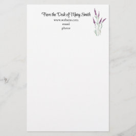 Personlig för vattenfärgslavender - stationär