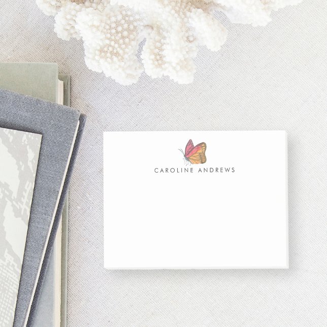 Personlig för vattenfärgsmusflugan post-it block (Skapare uppladdad)