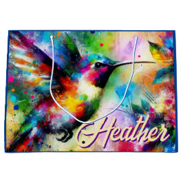 Personlig för vimmelfärgad hummingbird-fågel