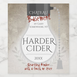 Personlig för vin-öl från Basement homemade Vinflaska Etikett