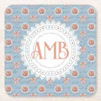 Personlig för Vintage Ro för antikvitalt tecken Underlägg Papper Kvadrat