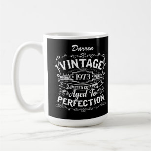 Personlig för Vintagen Whiskey Label Kaffemugg