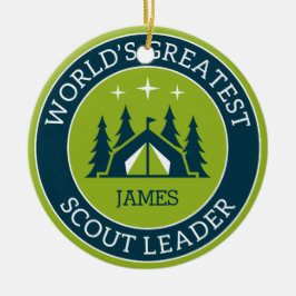 Personlig för visningsledare julgransprydnad keramik