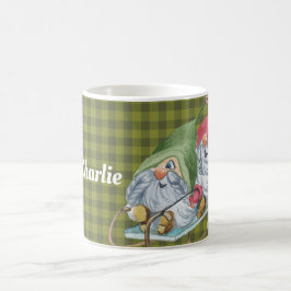 Personlig för Whimsiding Sledding Gnomes Kaffemugg