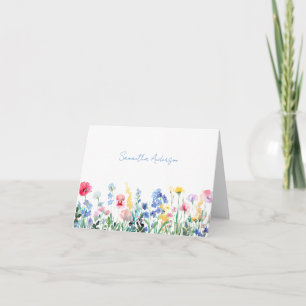 Personlig för WildblomBlommigt Anteckningskort