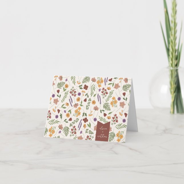 Personlig för WildblomMöhippa Tack Kort (Framsida)