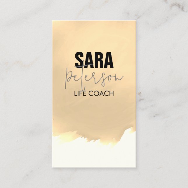 Personlig förbättring av Life Coach Visitkort (Framsida)