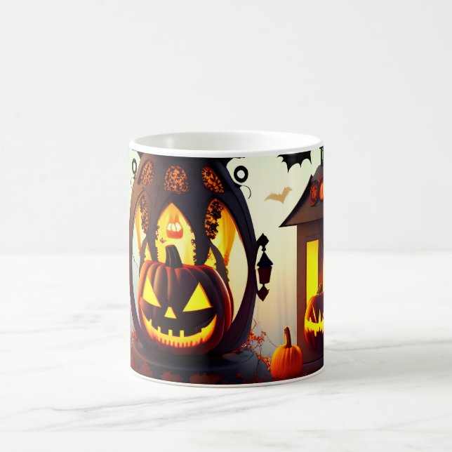 Personlig  Forest Pumpkin Halloween Kaffemugg (Center)