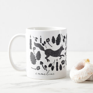 Personlig Forest Woodland Fox Animal Kaffemugg