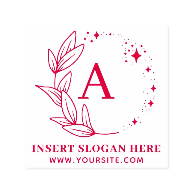 Personlig företagsmonogram Självbläckande stämpel (Design)