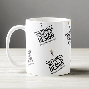 Personlig företagsvarumärkt anpassad minimalistisk kaffemugg