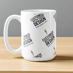 Personlig företagsvarumärkt minimalistisk anpassad kaffemugg
