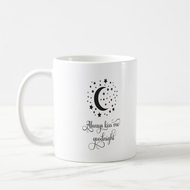 Personlig Förlovning Bröllop Kissar alltid mig Kaffemugg (Vänster)
