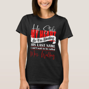 Personlig Förlovning han stulit mitt hjärta T Shirt