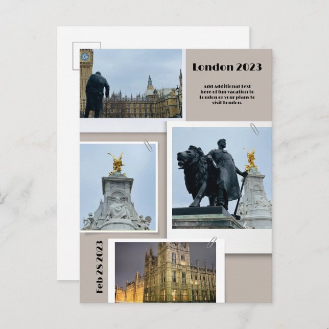 Personlig-förskjutning Vykort (Fram/baksida)