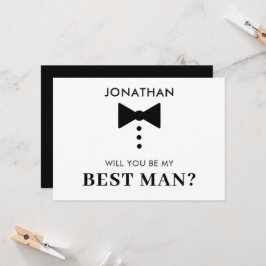 Personlig Förslag till Best Man Modern Smoking Inbjudningar