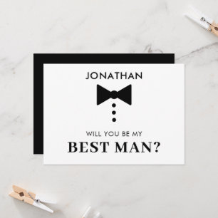 Personlig Förslag till Best Man Modern Smoking Inbjudningar