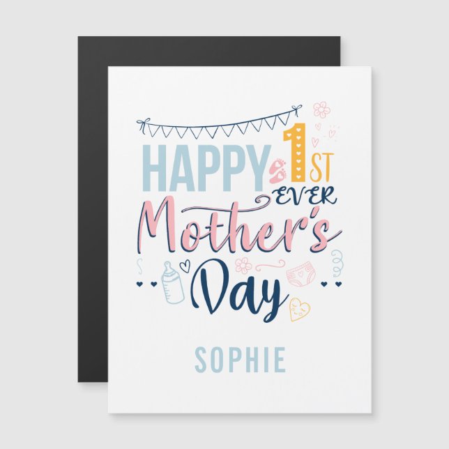 Personlig först Mors dag 1:a gången Mamma (Fram/baksida)