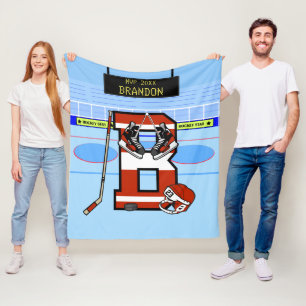 Personlig Första B ishockey Fleecefilt
