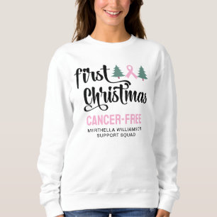 Personlig FÖRSTA CHRISTMAS Bröstcancerfri T Shirt