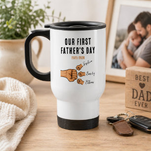 Personlig Första Fars Dag Mugg Ny Pappa