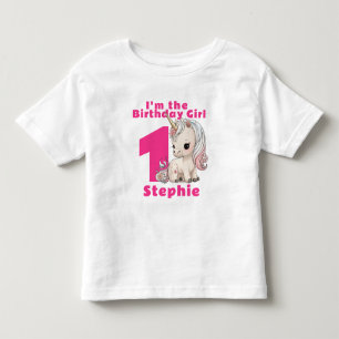 Personlig Första Födelsedag Småbarn T-Shirt - Bebi