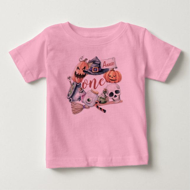 Personlig Första födelsedagen Halloween | Bodykost T Shirt (Framsida)