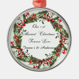 Personlig Första helgdagen Ornamet Julgransprydnad Metall