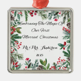 Personlig Första helgdagen Ornamet Julgransprydnad Metall